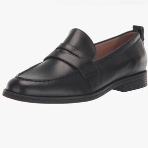 Cole Haan Stassi Penny Loafer Leather Black Size 9 LIKE NEW